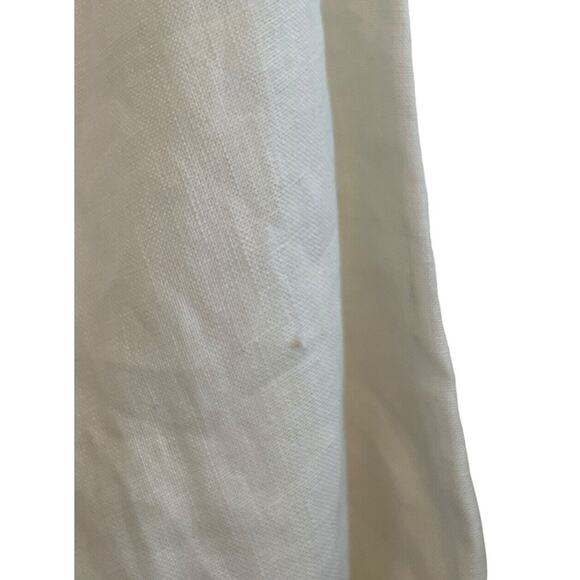 Gold Hawk 100% Linen Open Cardigan Topper Women Size Small White Lace Coverup - Picture 7 of 7